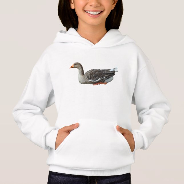 Greylag Swan Goose Cross Hoodie (Vorderseite)
