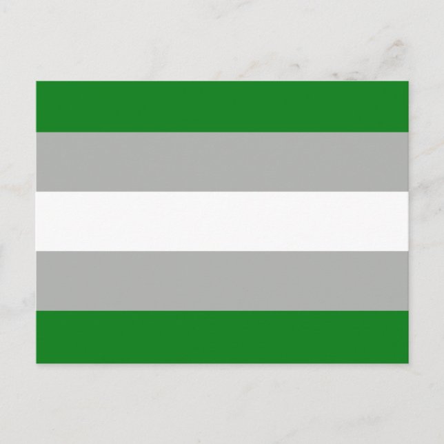 Greyromantische Stolperflagge Postkarte (Vorderseite)