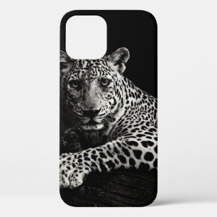GREYSCALE FOTO VON LYING LEOPARD Case-Mate iPhone HÜLLE