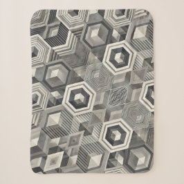 Greyscale Geometrie Sherpadecke