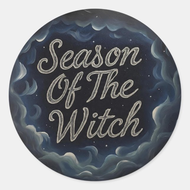 GreySeasonOfTheWitch  Runder Aufkleber (Vorderseite)