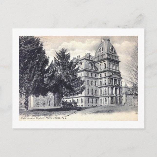 Greystone Insane Asylum, Morris Plains, New Jersey Postkarte (Vorderseite)