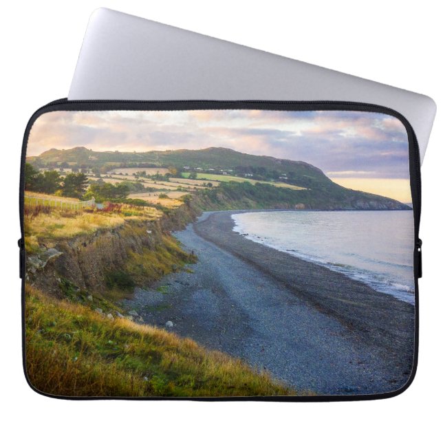 Greystones South Beach Coastal View Laptopschutzhülle (Vorderseite)
