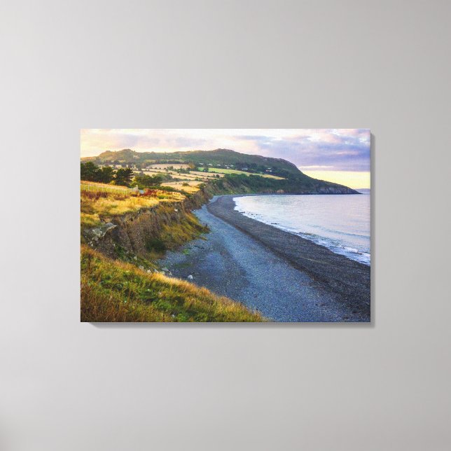 Greystones South Beach Coastal View Leinwanddruck (Vorderseite)