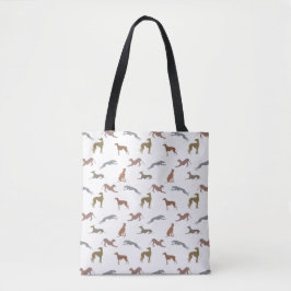 Greyt Metallic Color Greyhound Silhouetten Tasche