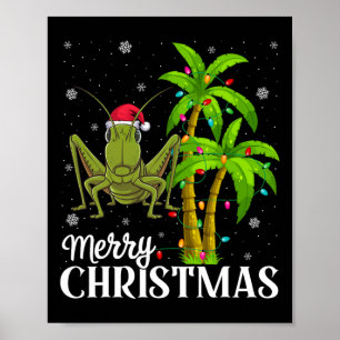 Grhopper Liebhaber Männer Frauen Weihnachtsbaum Li Poster