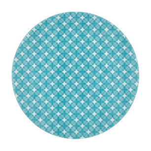 Grid and Stars Gingham Pattern Schneidebrett