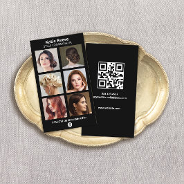 Grid-Karte für das Black Social Media-Foto - Insta Visitenkarte