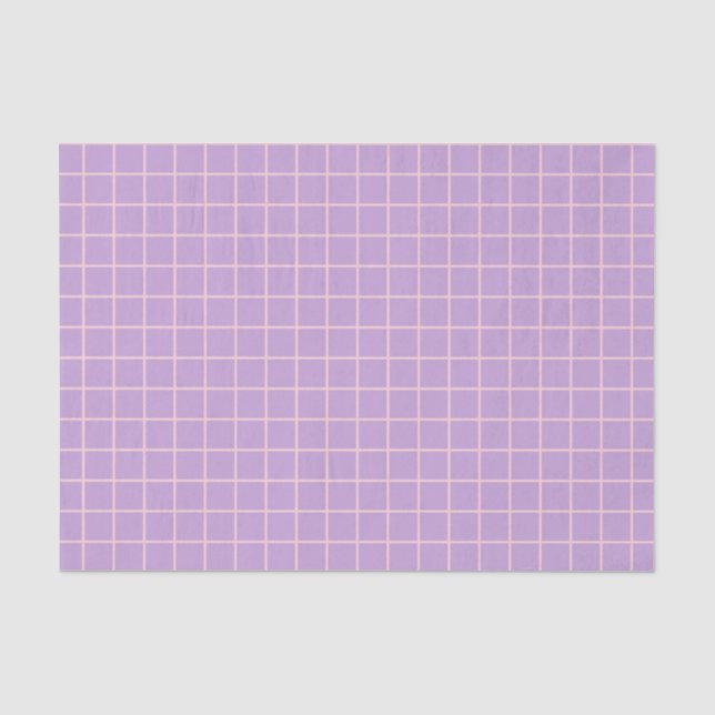 Grid Pink und Lavender Seidenpapier (Vorderseite)