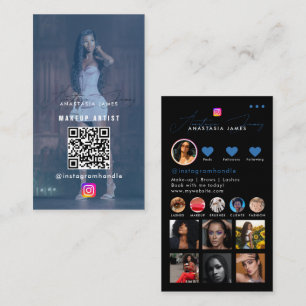 Grid Social Media QR-Code des Influencer-Fotos Gef Visitenkarte