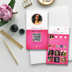 Grid Social Media QR-Code des Influencer-Fotos Gef Visitenkarte