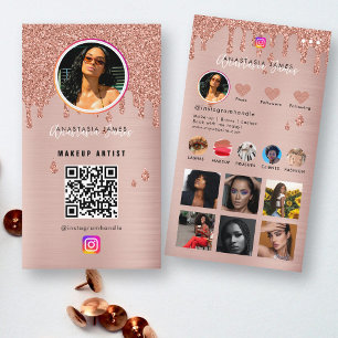 Grid Social Media QR-Code des Influencer-Fotos Gef Visitenkarte