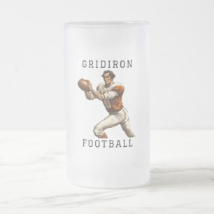 Gridiron Football Mattglas Bierglas