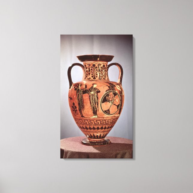 Grieche Amphora Leinwanddruck (Vorderseite)