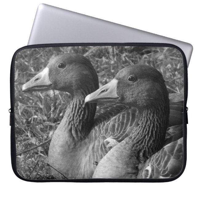 Grieche (B&W) Laptopschutzhülle (Vorderseite)