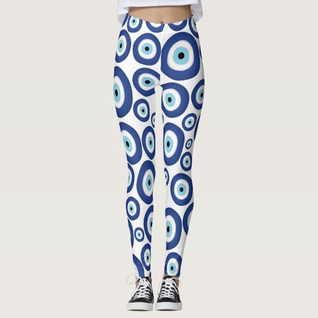 Grieche Mati Mataki - Matiasma Blicks-Muster #1 Leggings (Vorderseite)
