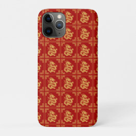 Grieche Rahmen Gold Dragon Muster Rot Case-Mate iPhone Hülle