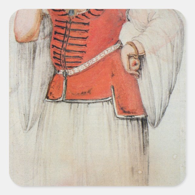 Griechen oder Türkinnen Quadratischer Aufkleber (Vorderseite)