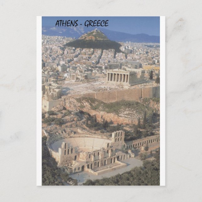 Griechenland Athen herodion Parthenon (St.K.) Postkarte (Vorderseite)