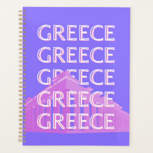 Griechenland, Athen - Kunst des Reisens, Retro-Kun Planer