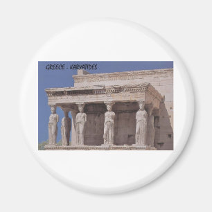 Griechenland Athen Parthenon-karyatides (St.K) Magnet