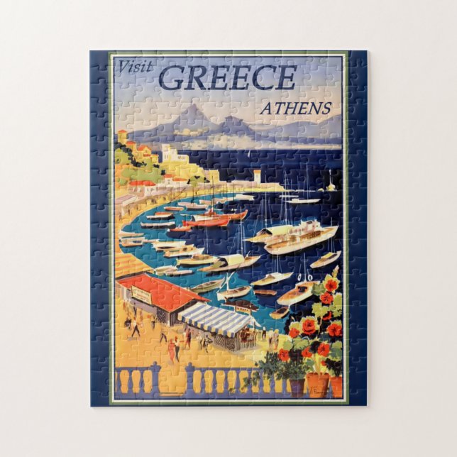 Griechenland Athens Travel Poster (Vertikal)