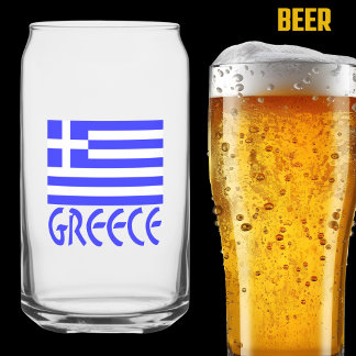 Griechenland: Blaugriechische Flagge Dosenglas