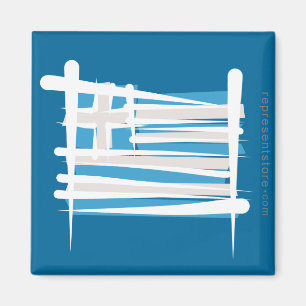 Griechenland - Brandflagge Magnet