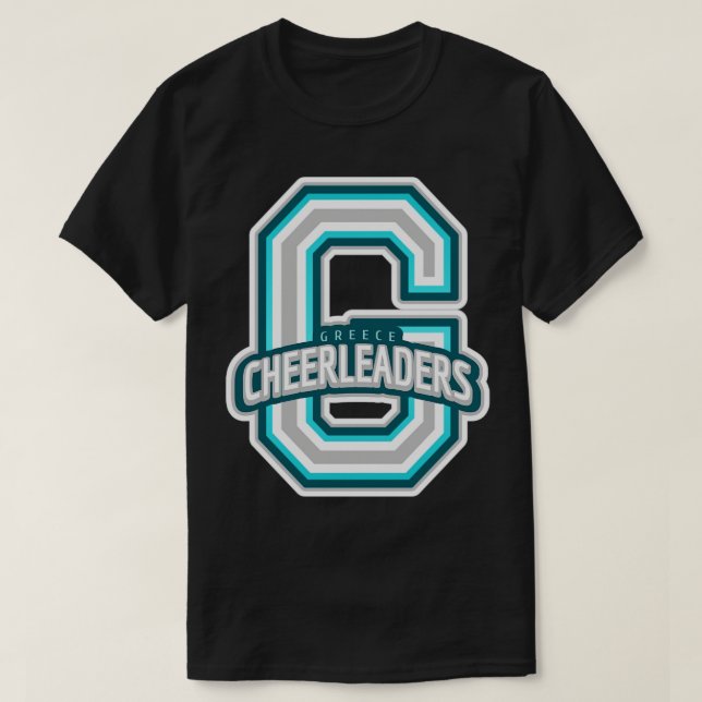 Griechenland Cheerleader T-Shirt (Design vorne)