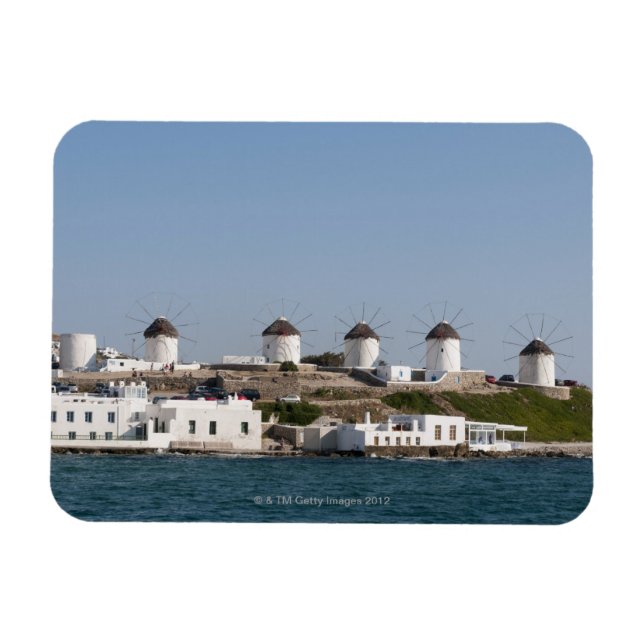 Griechenland, Cyclades Islands, Mykonos, Mykonos T Magnet (Horizontal)