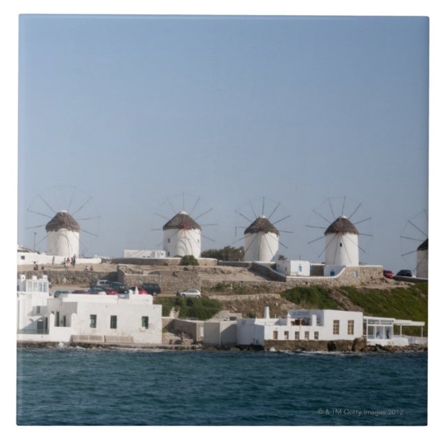 Griechenland, die Kykladen-Inseln, Mykonos, Fliese (Vorderseite)