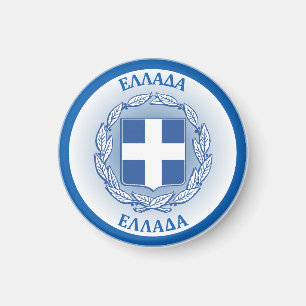 Griechenland-Erbe-Emblem Magnet