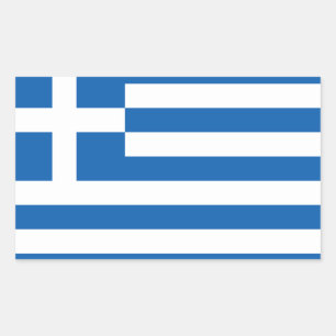 Griechenland Flag Stickers*   Ελλάδα saurami Rechteckiger Aufkleber