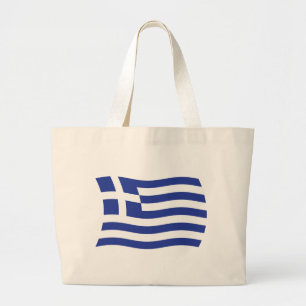 Griechenland Flag Tote Bag Jumbo Stoffbeutel