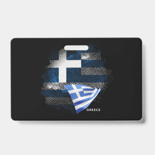 Griechenland-Flagge Ausweis