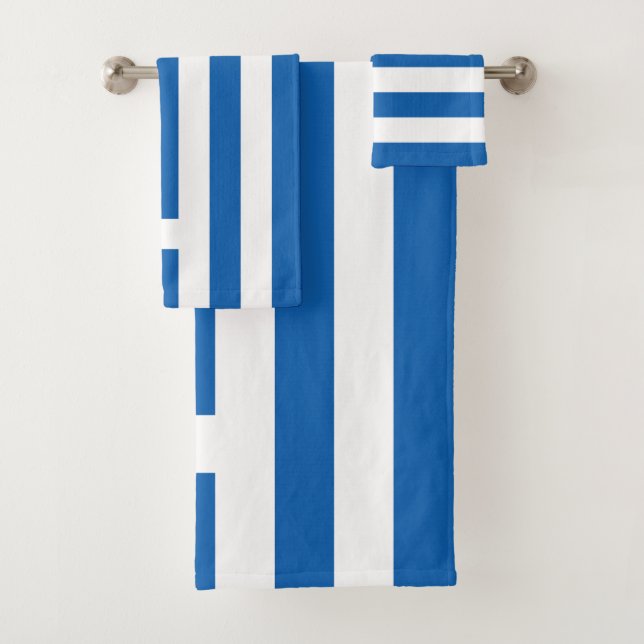 Griechenland-Flagge Badhandtuch Set (Insitu)
