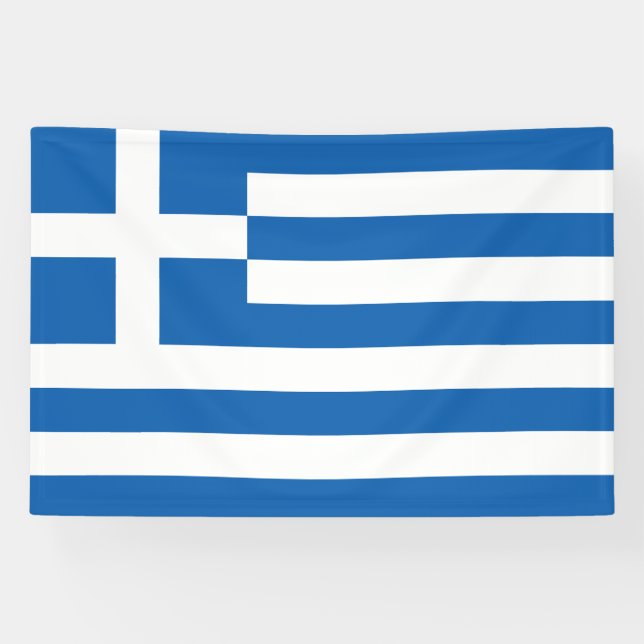 Griechenland-Flagge Banner (Horizontal)