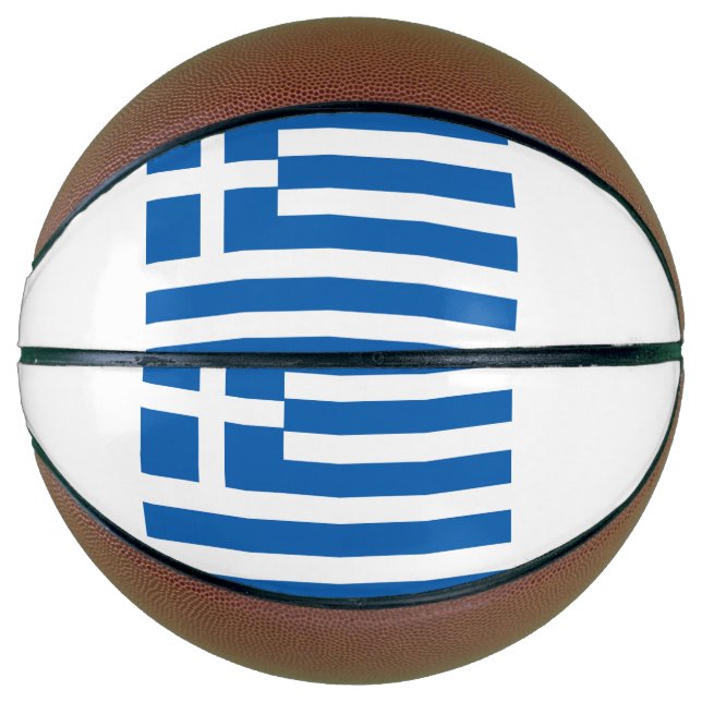 Griechenland-Flagge Basketball (Vorderseite)