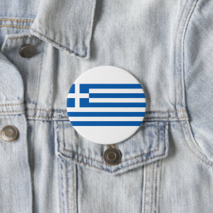Griechenland-Flagge Button
