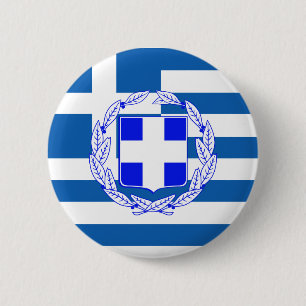 Griechenland-Flagge Button