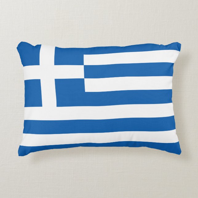 Griechenland-Flagge Dekokissen (Vorderseite)