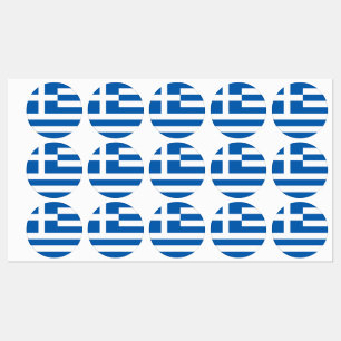 Griechenland-Flagge Etiketten