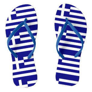 Griechenland-Flagge Flip Flops
