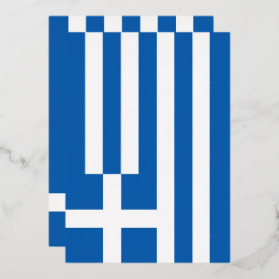 Griechenland-Flagge Folieneinladung