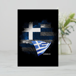 Griechenland-Flagge Folieneinladung