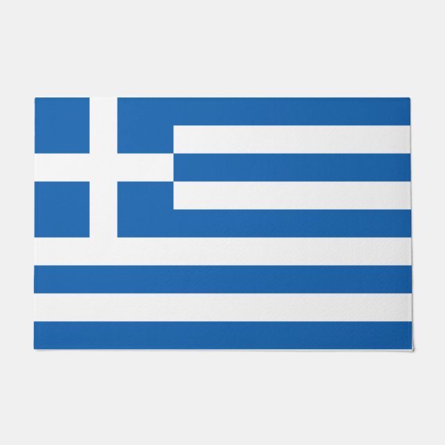 Griechenland-Flagge  Fußmatte (Vorderseite)