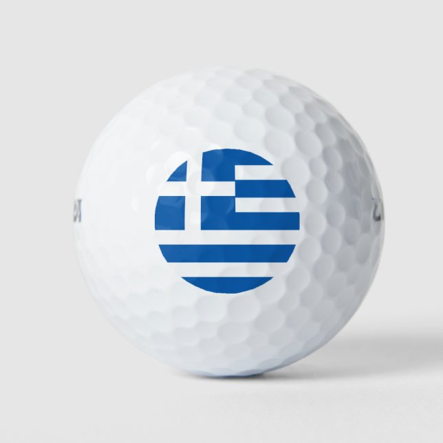 Griechenland-Flagge Golfball (Vorderseite)