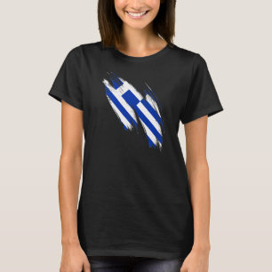 Griechenland Flagge Griechischer Hellenischer Prie T-Shirt