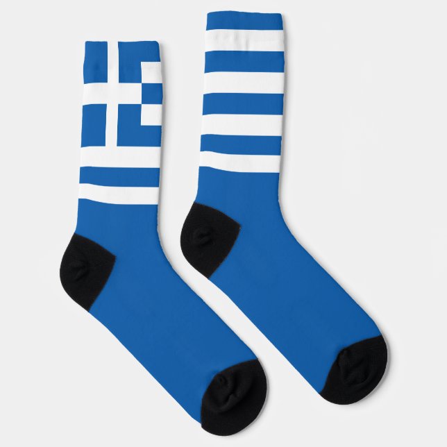 Griechenland Flagge griechischer Nationalstolz Spa Socken (Rechts)