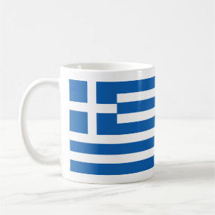 Griechenland-Flagge Kaffeetasse